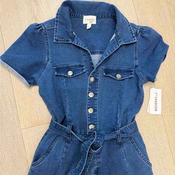 NWT 7th & Hudson blue denim jumpsuit size small women’s - Picture 2 of 8